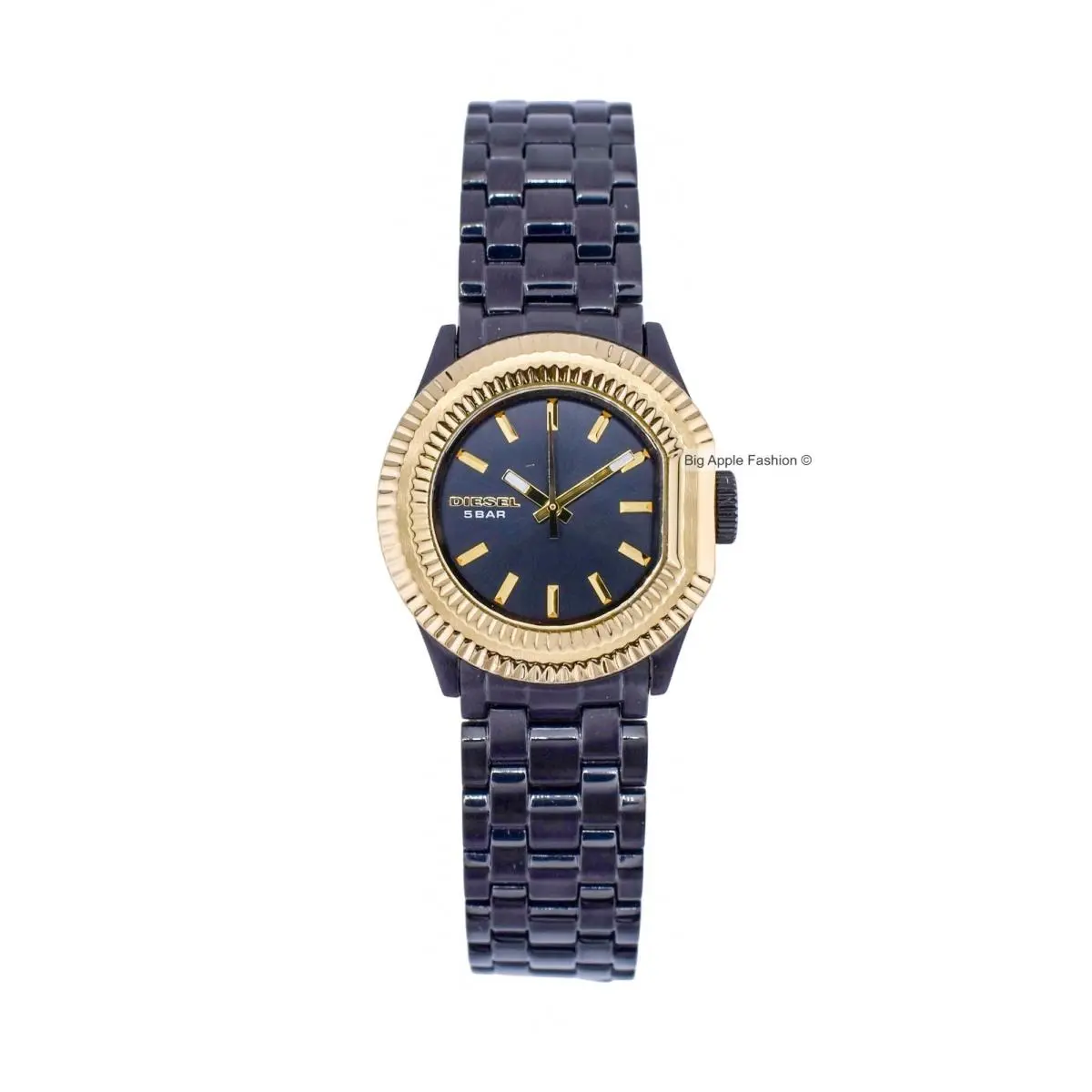 Womens Fashion Black Gold Tone Stainless Steel Bracelet Watch DZ5258 by Diesel