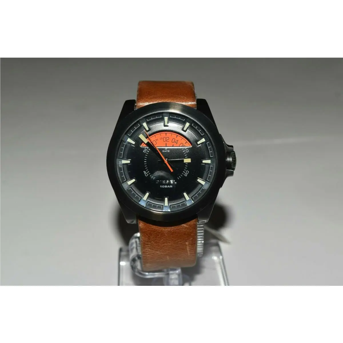 Diesel Brown Vintage Leather Black Dial DZ1660 Watch