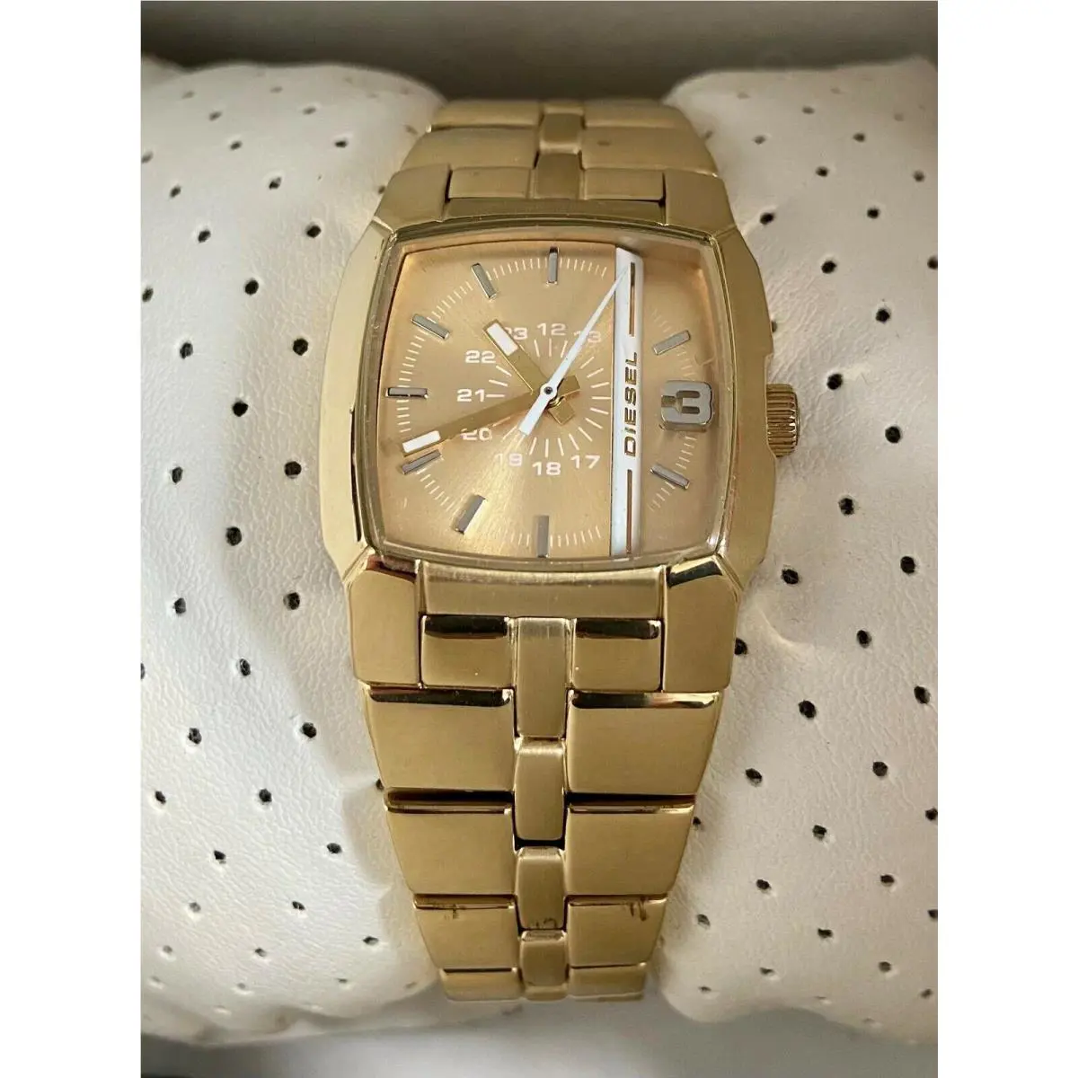 Diesel Gold Tone Stainless Steel Gold Dial Women`s Watch DZ5232