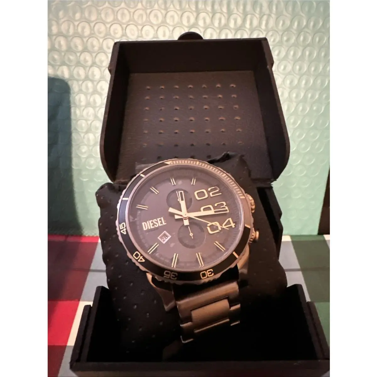 Diesel Double Down DZ 4614 2.0 Chronograph Gunmetal-tone Stainless Steel Watch