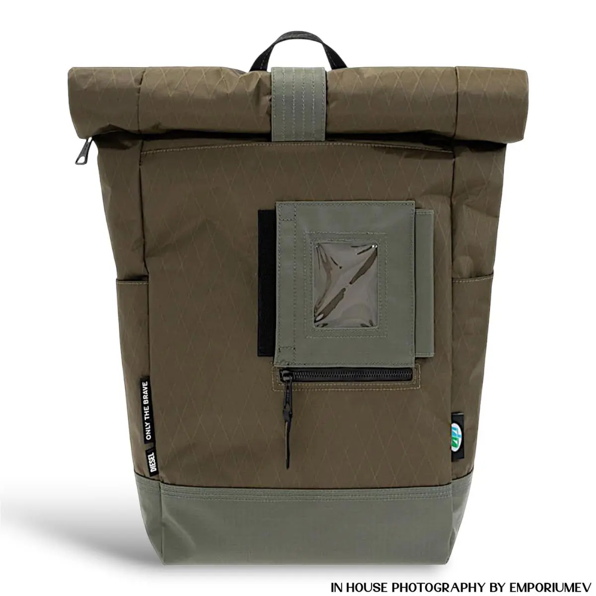 Diesel Urban Ninja Shinobi Backpack Green Multipocket Roll Top Waterproof Tech