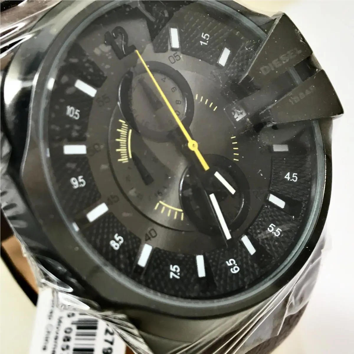 Diesel DZ4279 Men`s Master Chief Chronograph Watch Brown Leather /no Box