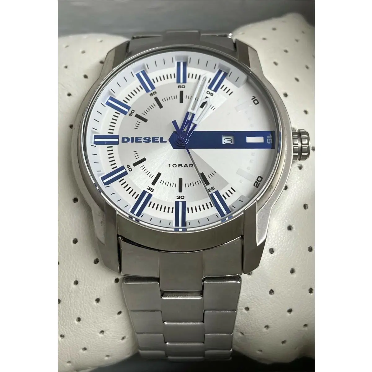 Diesel Men`s Silver Dial Stainless Steel Watch DZ1852