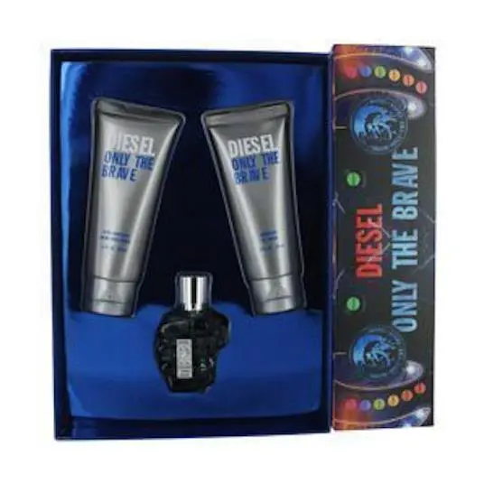 Only The Brave For Men 3pc Set 1.7oz Edtspray 3.4oz A/s Balm Shower Gel by Diesel