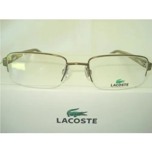 Lacoste LA12047 52mm Khaki Black Unisex Eyeglasses Rx Ophthalmic Frame