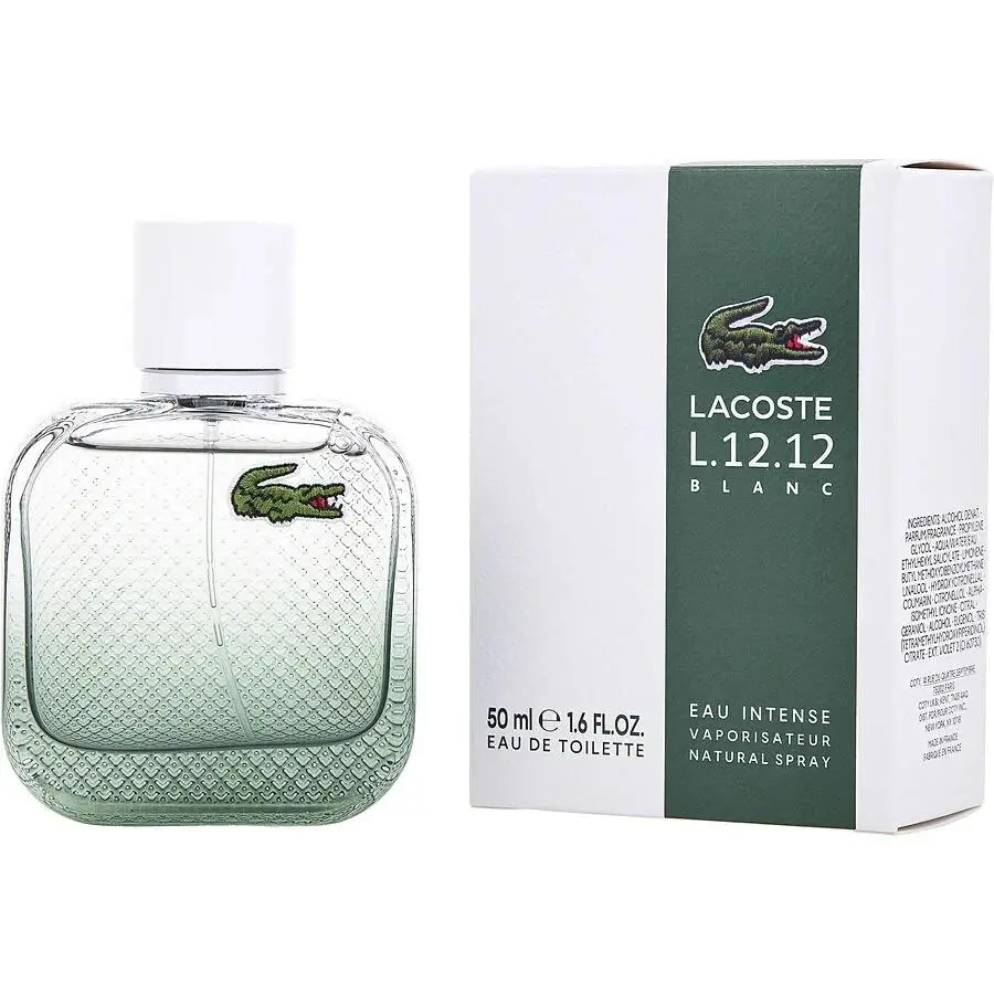 L.12.12 Blanc Eau Intense Men Eau De Toilette Spray 1.6 fl oz by Lacoste