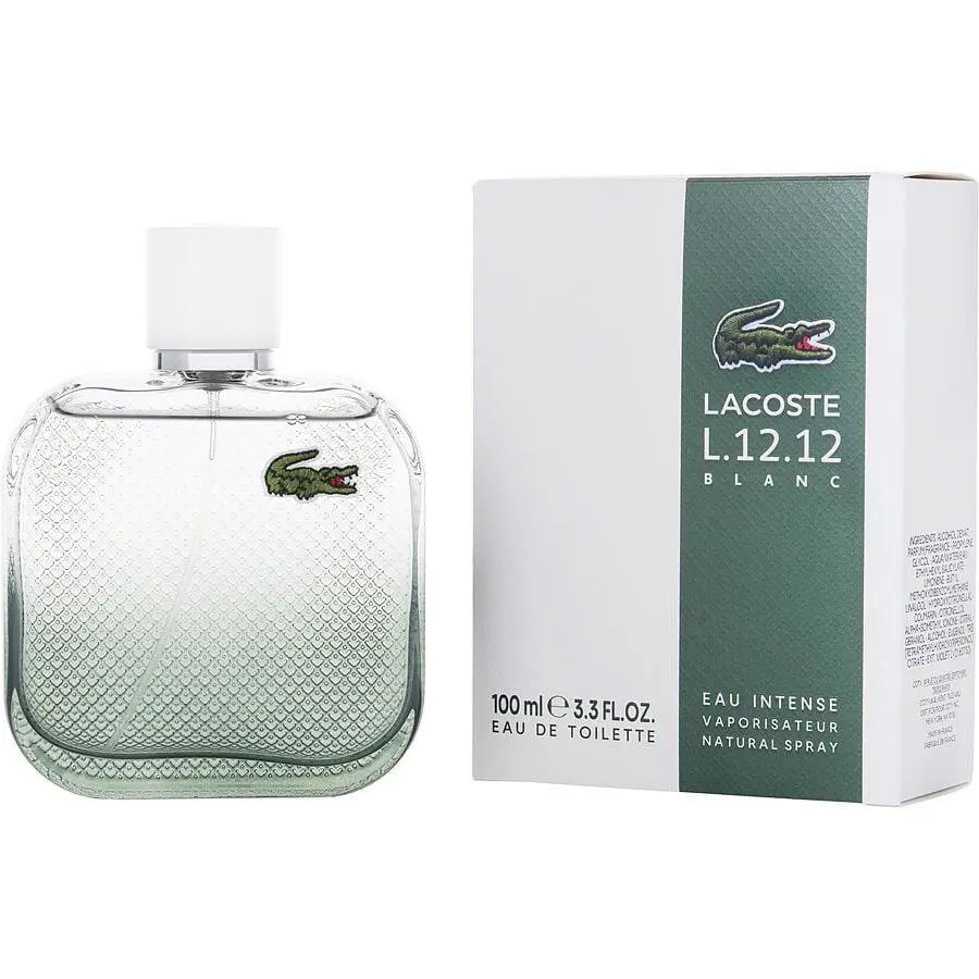 L.12.12 Blanc Eau Intense Men Eau De Toilette Spray 3.3 fl oz by Lacoste