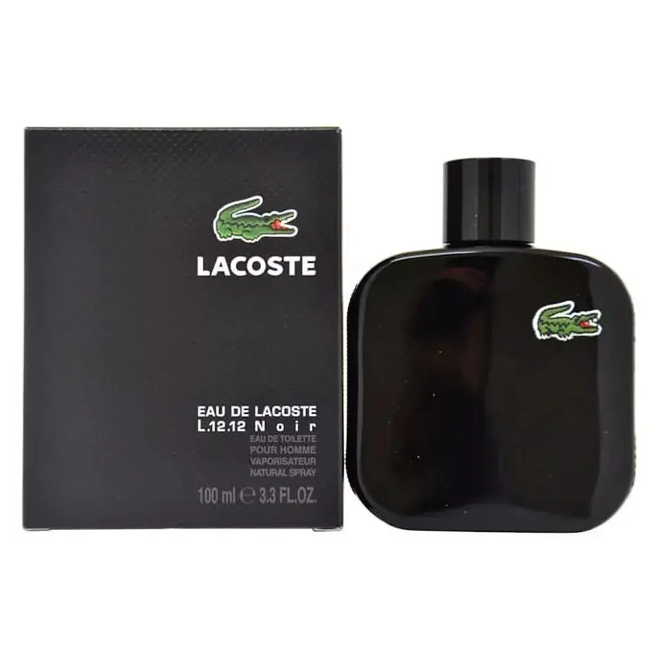 Eau de Lacoste L12.12 Noir Intense by Lacoste For Men 3.3 oz Edt Spray