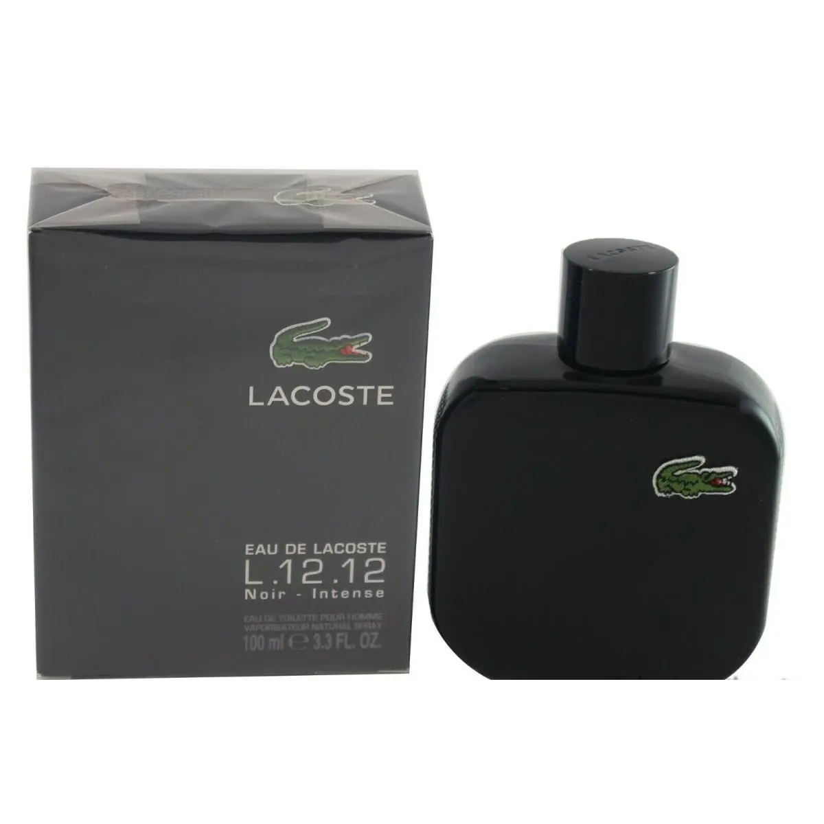 Eau de Lacoste Noir Intense 3.3 oz 100 ml Eau de Toilette Spray