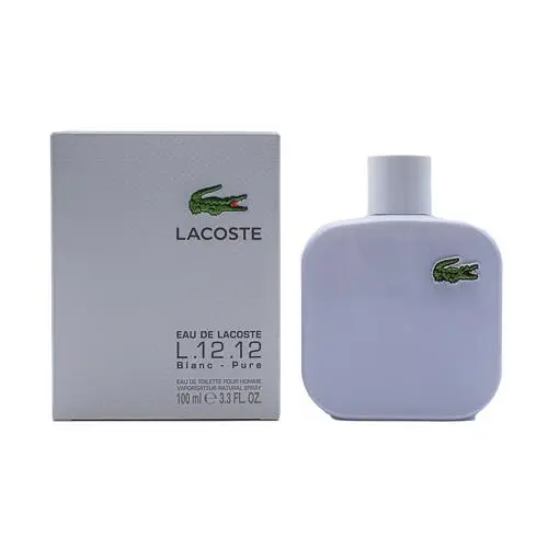 Eau De Lacoste Blanc Pure White L.12.12 Cologne For Men 3.3 / 3.4 oz