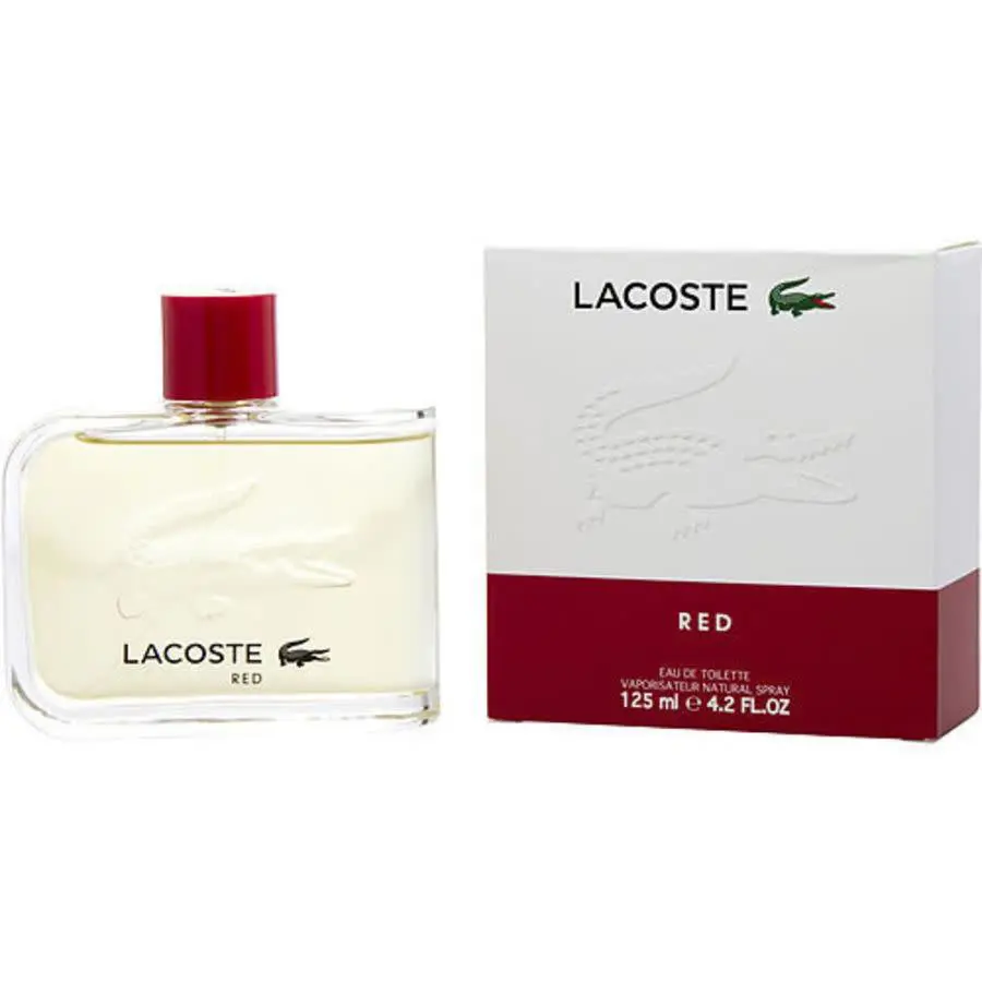 Lacoste Men`s Red Edt Spray 4.2 oz Fragrances 3616302931781