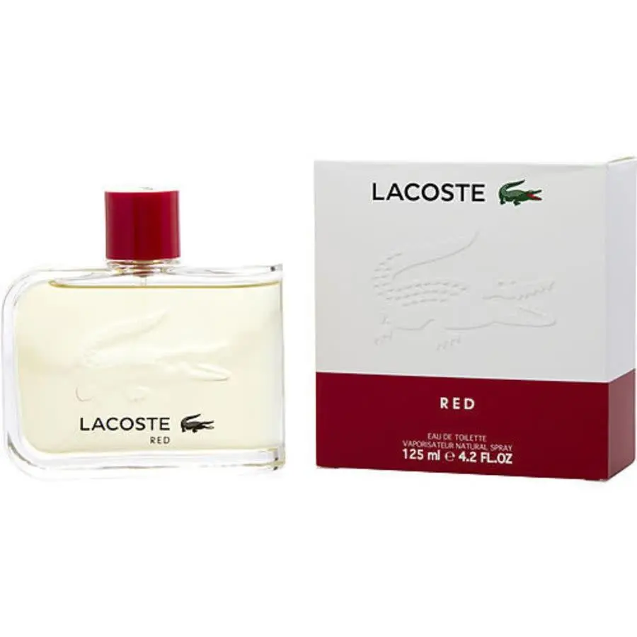 Men`s Red Edt Spray 4.2 oz Fragrances 3616302931781 by Lacoste