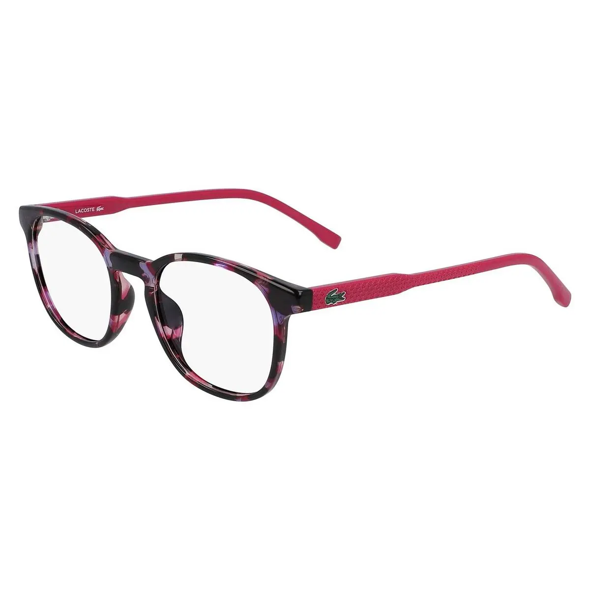 Lacoste L3632 Eyeglasses Kids Havana Pink Round 47mm