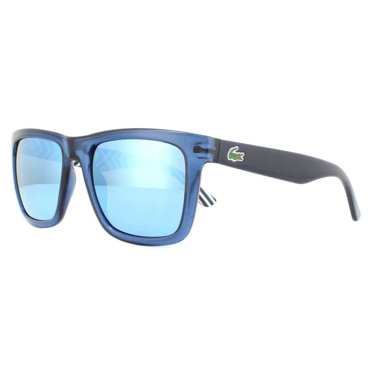L750S-424 Mens Lacoste Rectangle Sunglasses - Frame: Blue, Lens: Blue