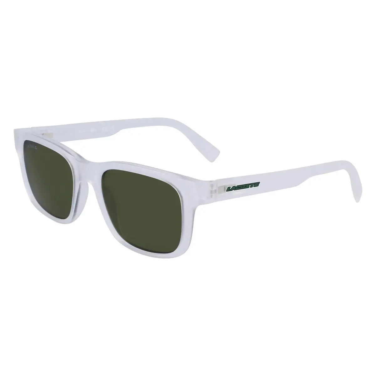 Youth Lacoste L3656S 970 Matte Crystal Sunglasses with Green Lens 50/18/135