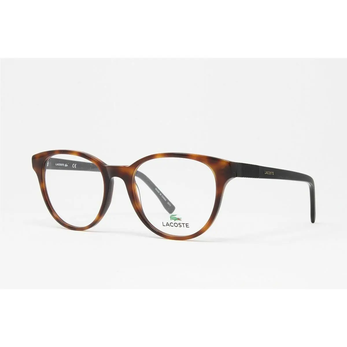 Women`s Round Eyeglasses L2834-214 Havana 52mm by Lacoste