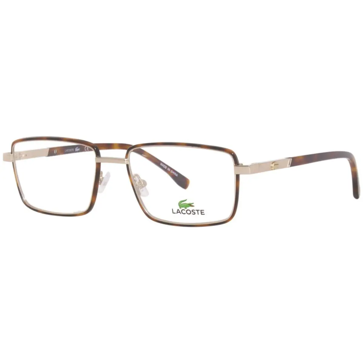 Lacoste L2278 710 54mm Matte Gold Havana Men`s Ophthalmic Eyeglasses Frame - Frame: Matte Gold