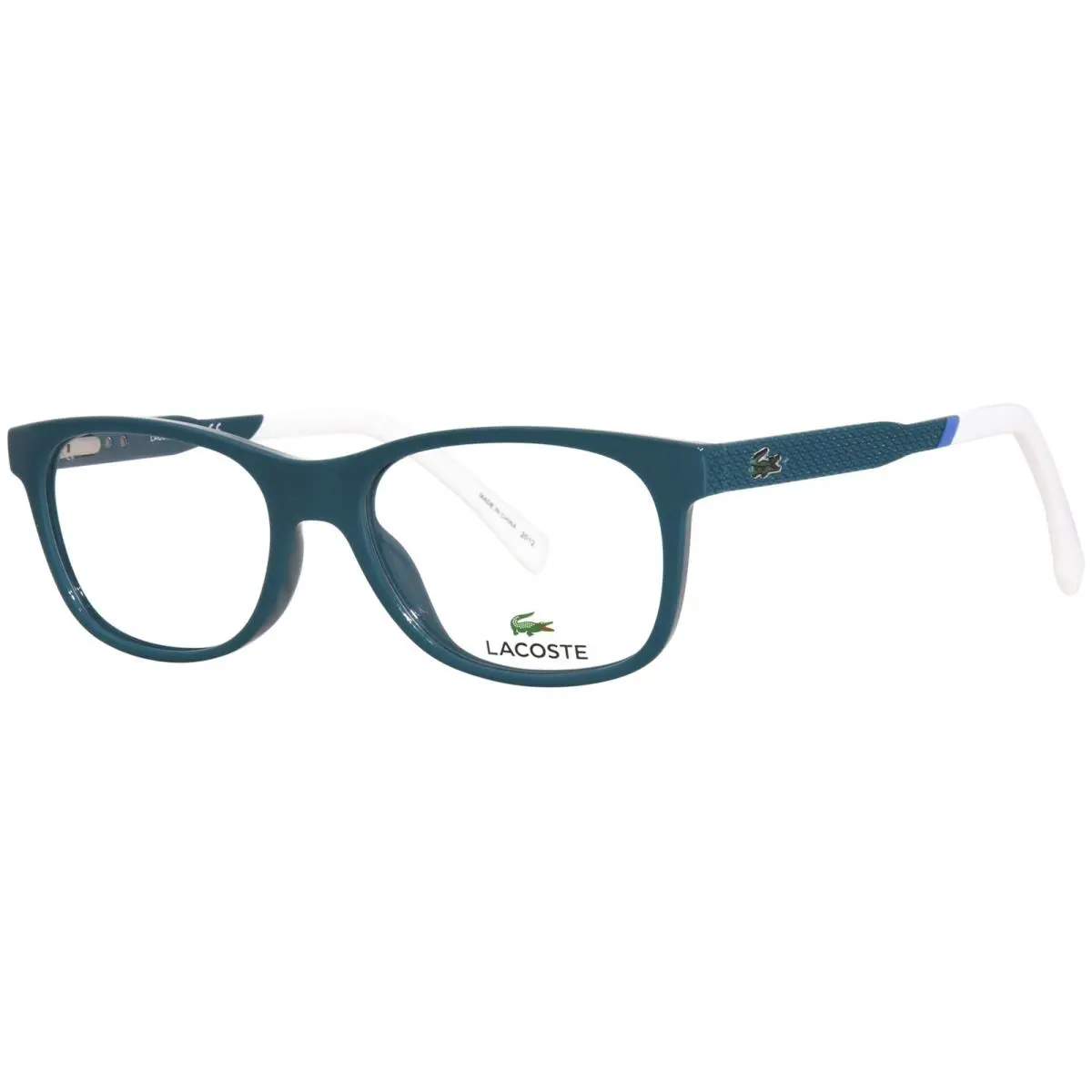 L3640 466 Eyeglasses Youth Boy`s Petrol Full Rim Rectangle Shape 49mm by Lacoste