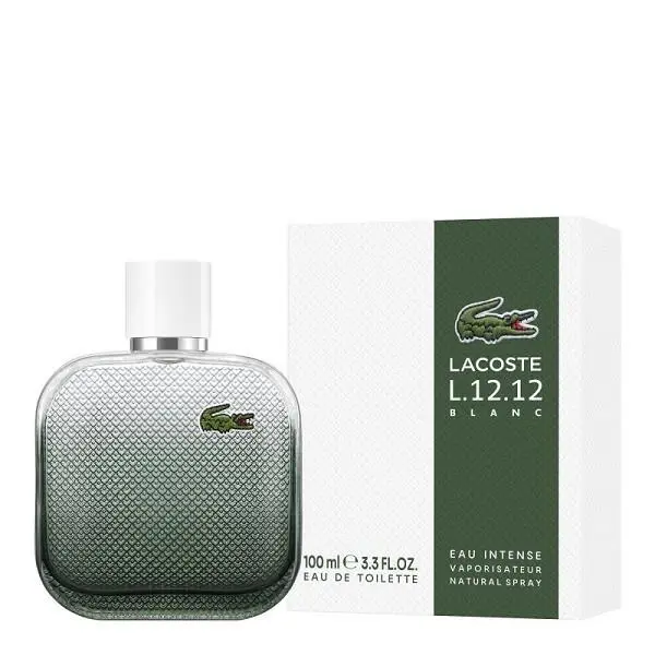 Lacoste L.12.12 Blanc 3.3 Oz. 100ml Eau de Intense Spray Men