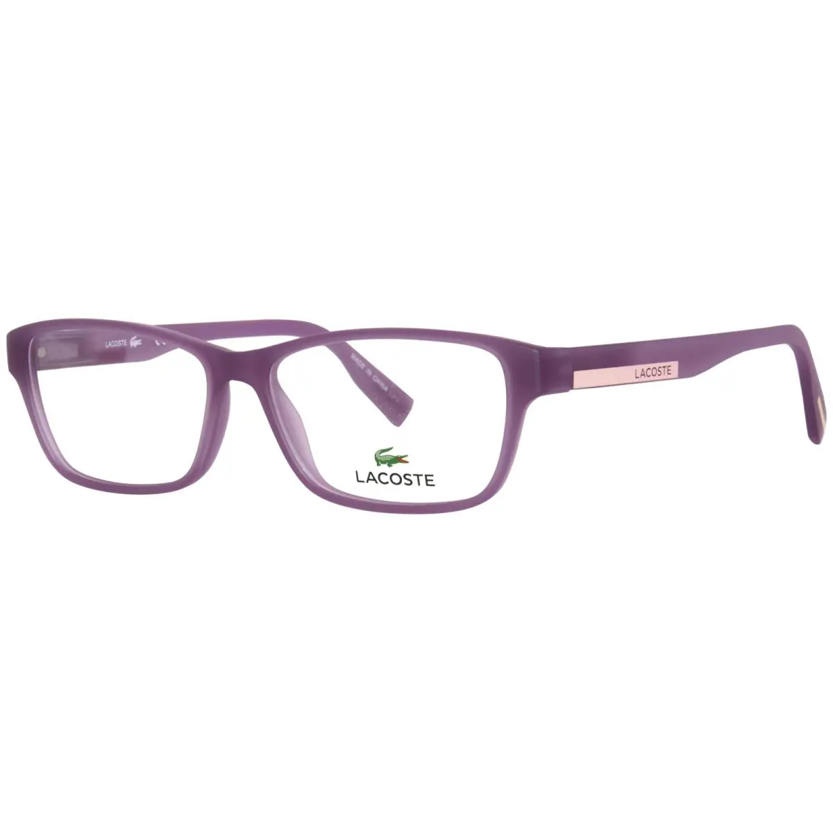 Lacoste L3650 514 Eyeglasses Frame Youth Matte Violet Lumi Full Rim 50mm - Frame: Purple