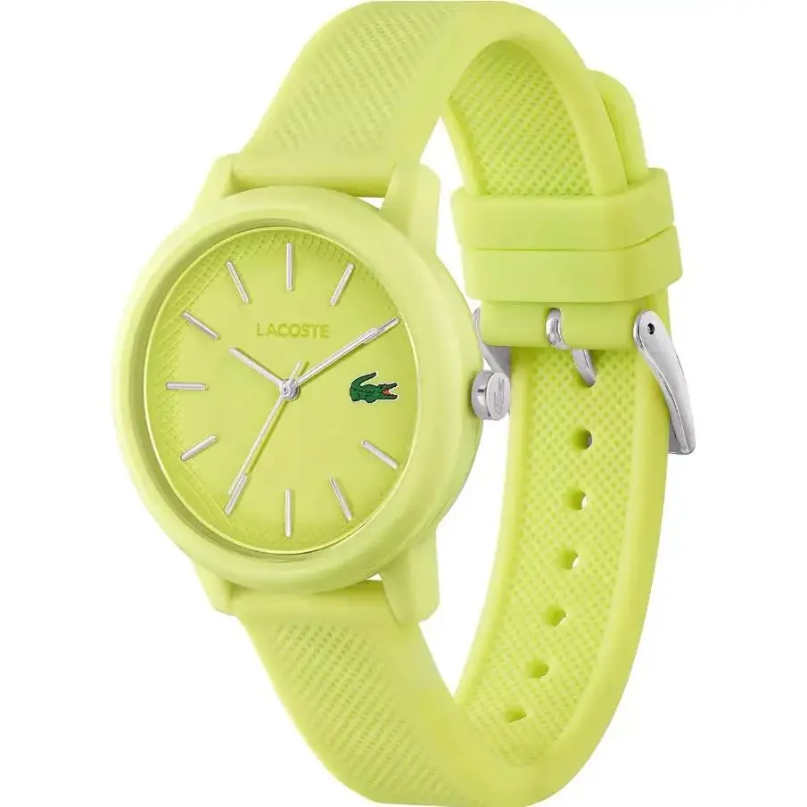 Lacoste 2001316 12.12 Light Green Dial Light Green Silicone Strap Womens Watch