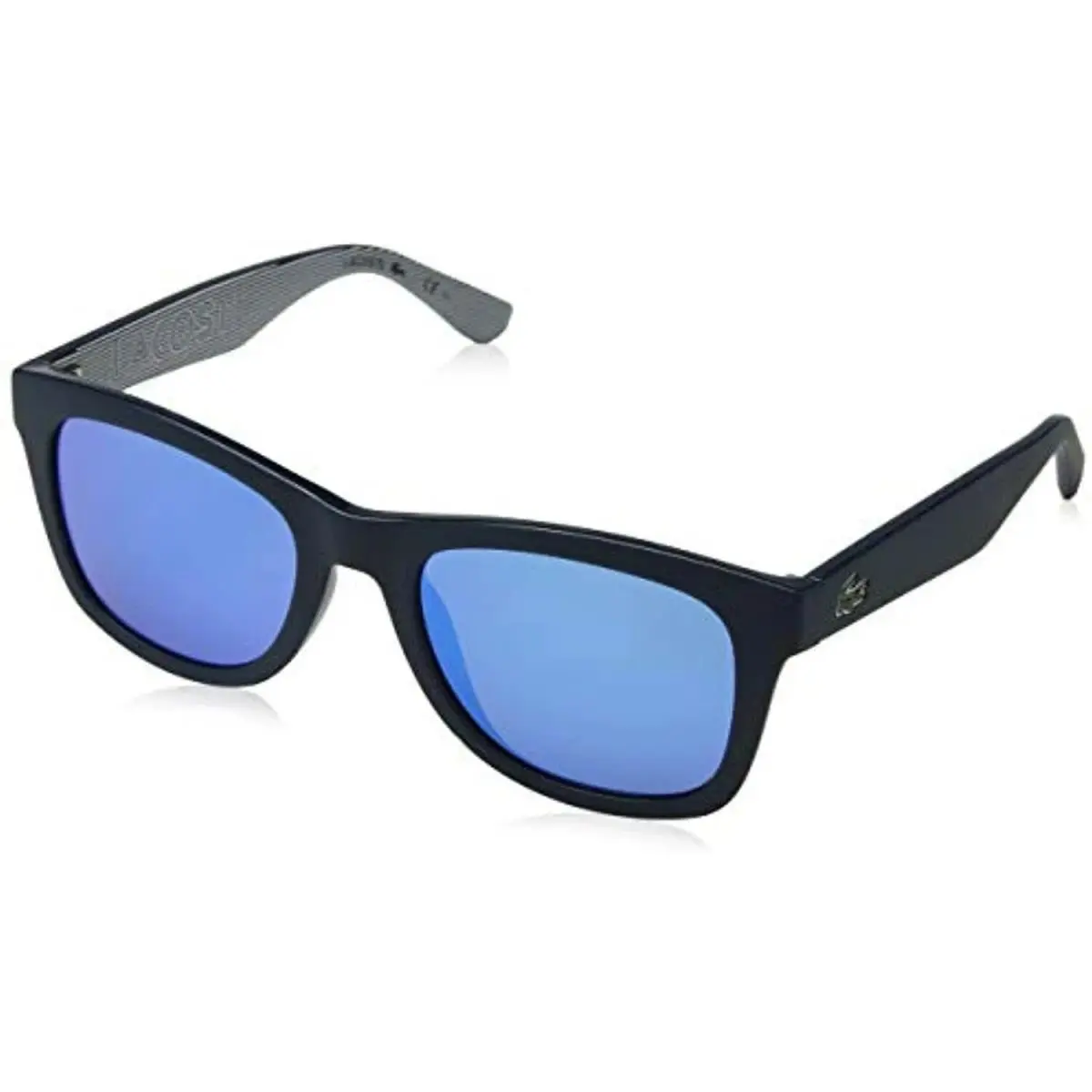 L789S 424 Matte Blue Sunglasses 53mm with Mirror Lenses Case by Lacoste