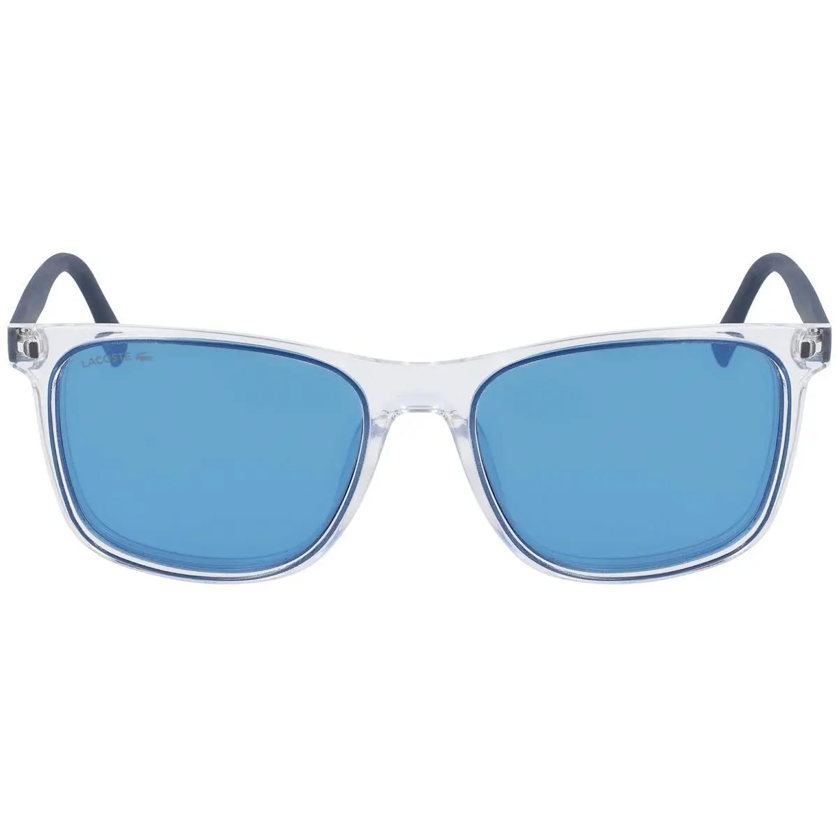 L882S Sunglasses Men Crystal Navy Rectangle 55mm by Lacoste