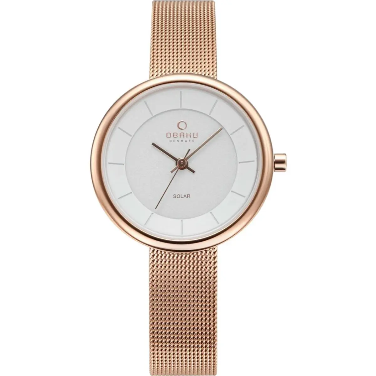 Women`s Watch Lys White Dial Plated Stainless Steel Bracelet V206LRVWMV by Obaku