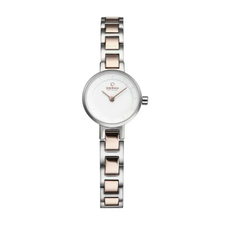 Quartz White Dial Womens Watch - V198LXCISC by Obaku