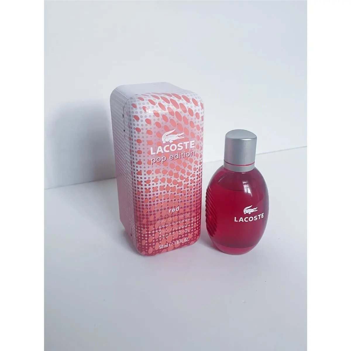 Pop Edition Red Edt Spray 1.6 OZ/50 ML For Men Hard TO Find by Lacoste