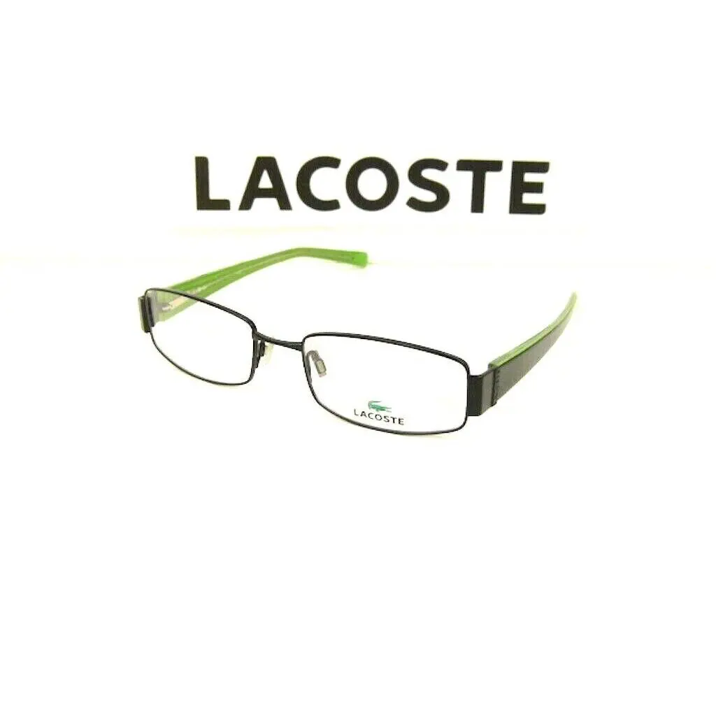 Lacoste LA12217 BK Black Green Unisex Eyeglasses 52mm 18 135