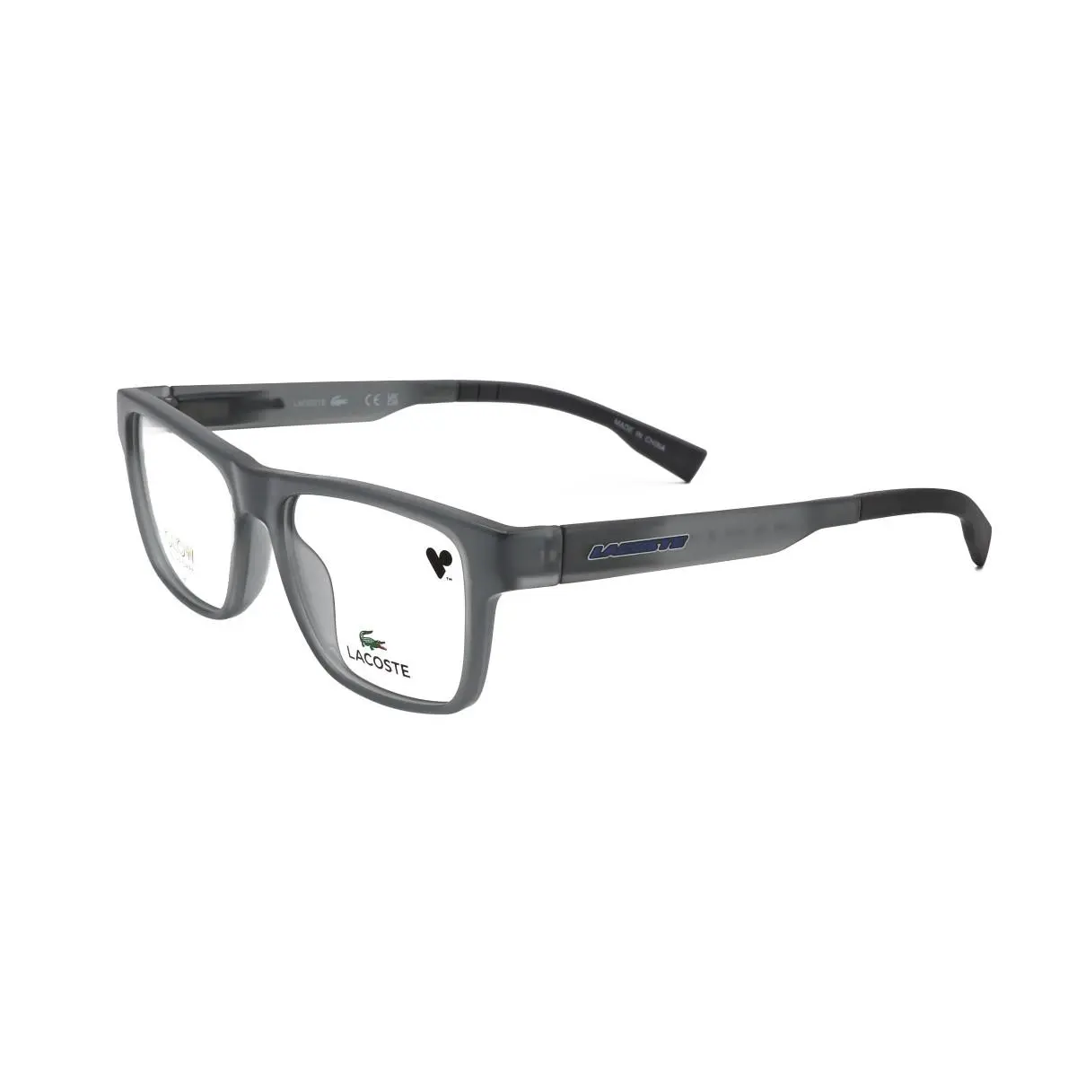 L3655 002 Eyeglasses Frame Youth Kids Boy`s Matte Black Full Rim 49mm by Lacoste