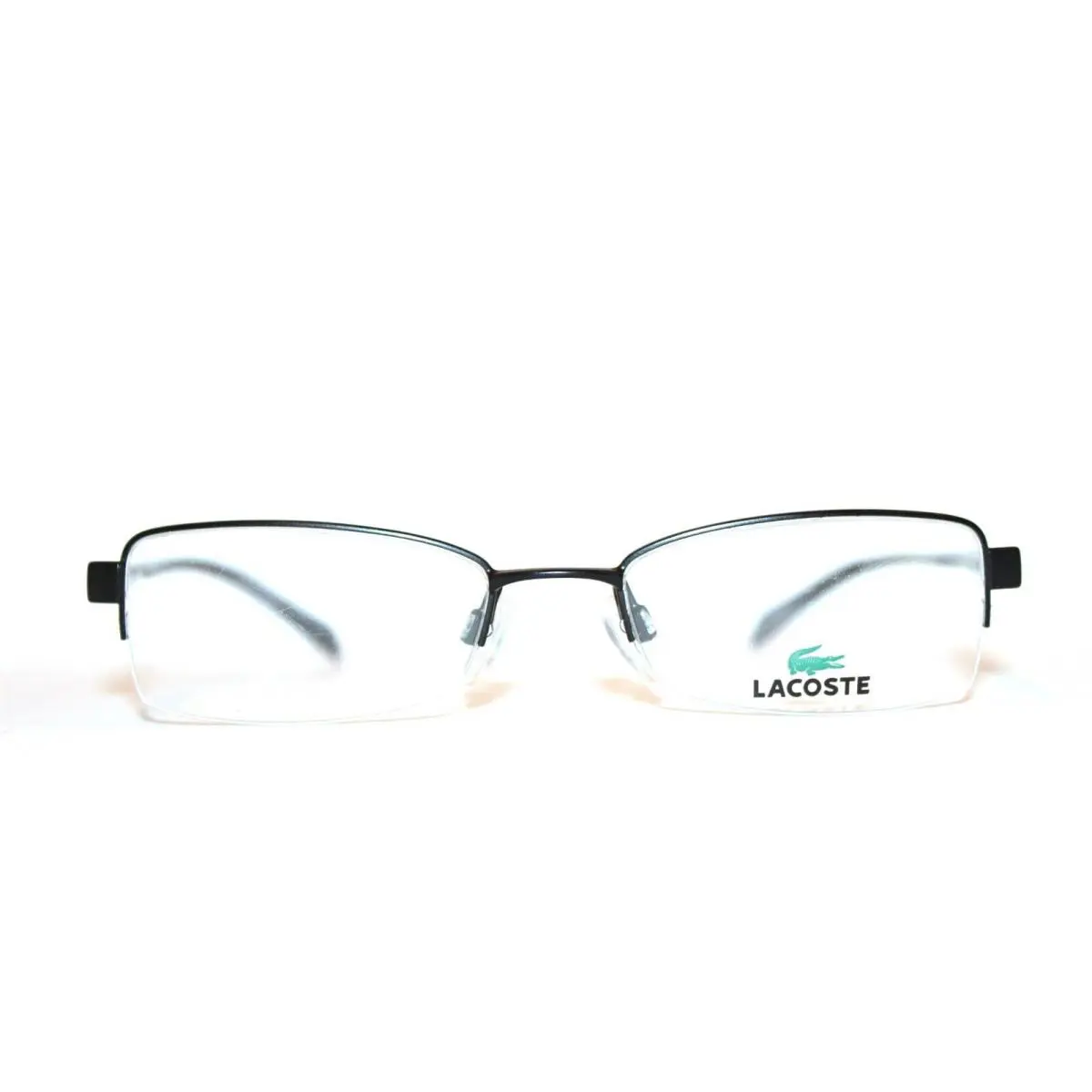 Lacoste LA12205 BK Black Semi Rimless Eyeglasses RX 50-18-135 MM - Frame: Black