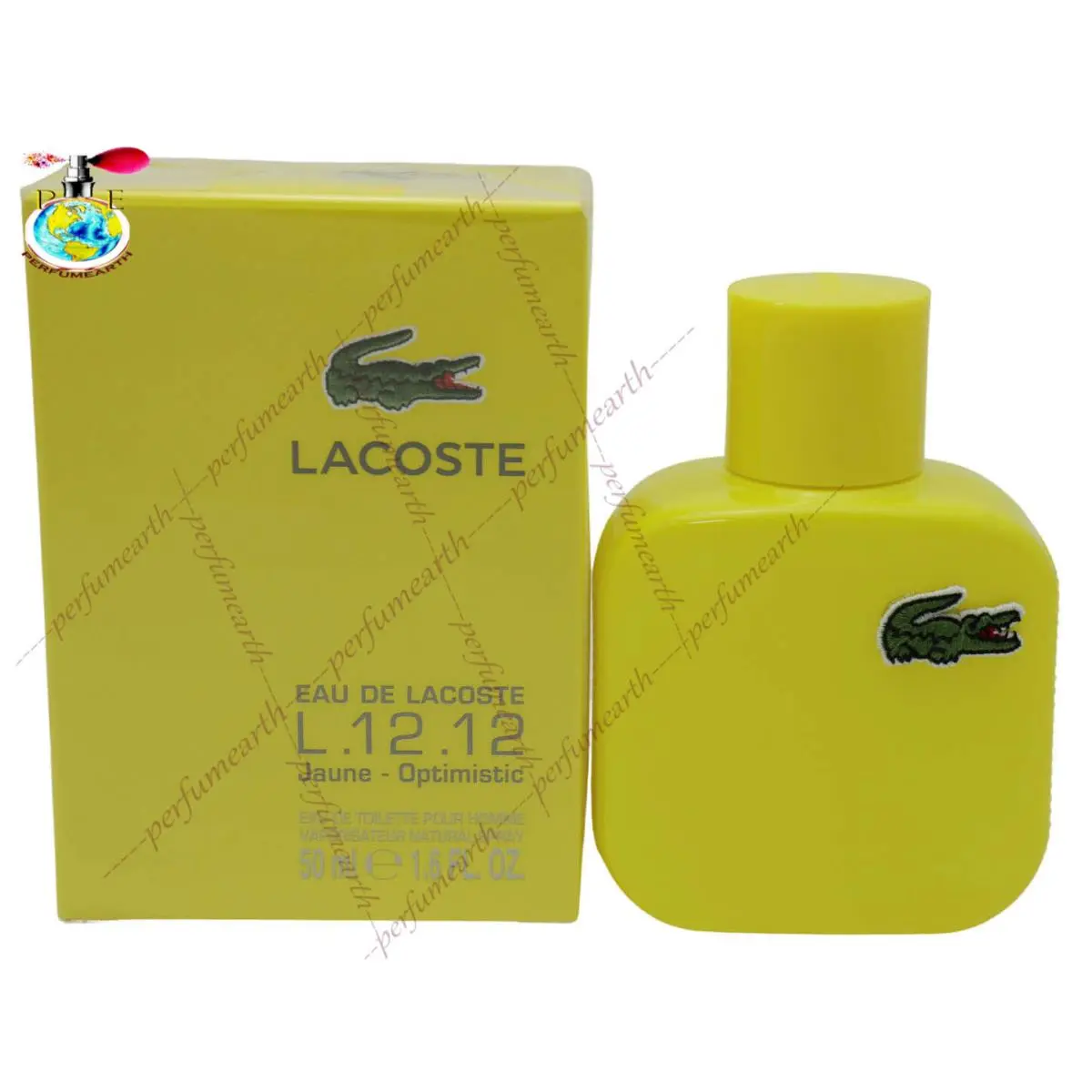 Eau De Lacoste L.12.12 Yellow Jaune Optimistic 1.7/1.6.oz/ Edt Spray