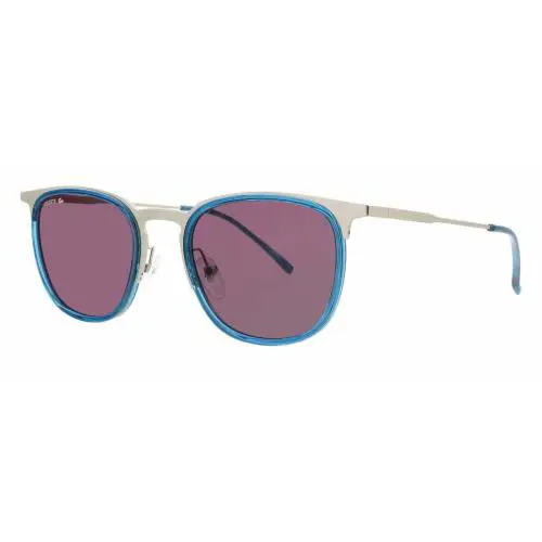 Lacoste Sunglasses - L225S 045 - Silver/gray Lenses 51-21-145 - Frame: Silver, Lens: purple gray