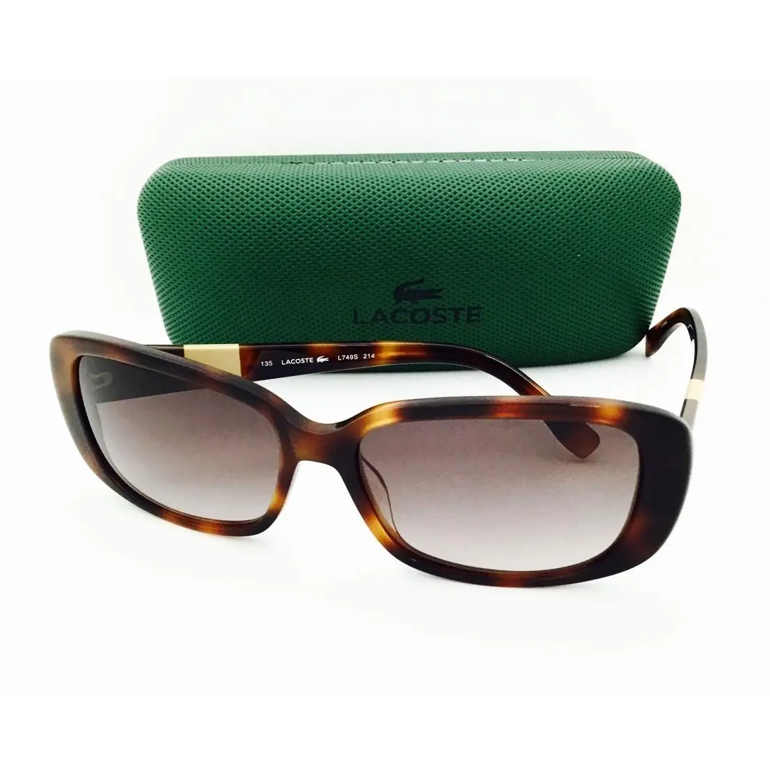 Lacoste Sunglasses 749 214 Havana 57•13•140 with Case