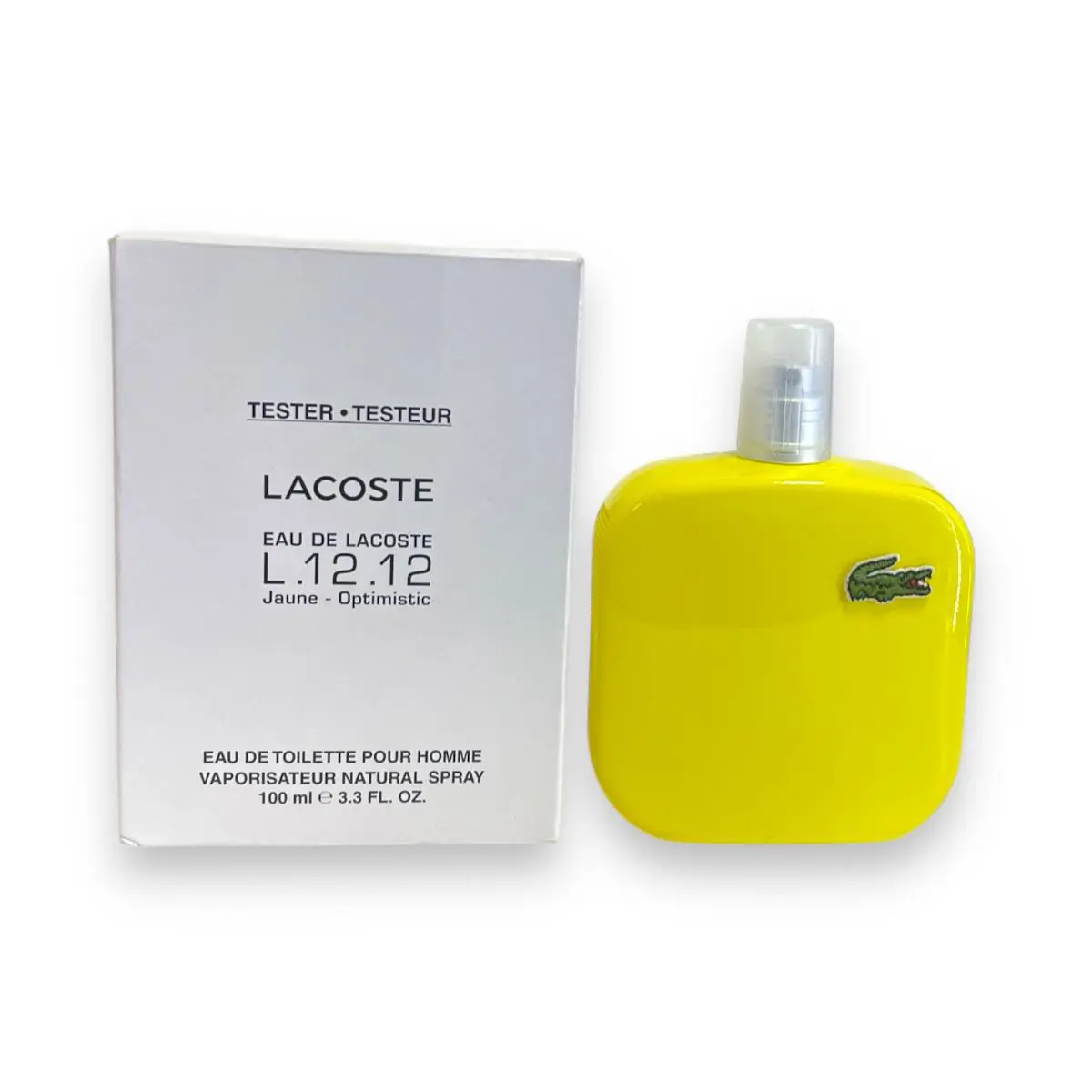 Lacoste Eau De Toilette L.12.12 Jaune-optimistic 100ml/3.3fl.oz As Seen In Pic
