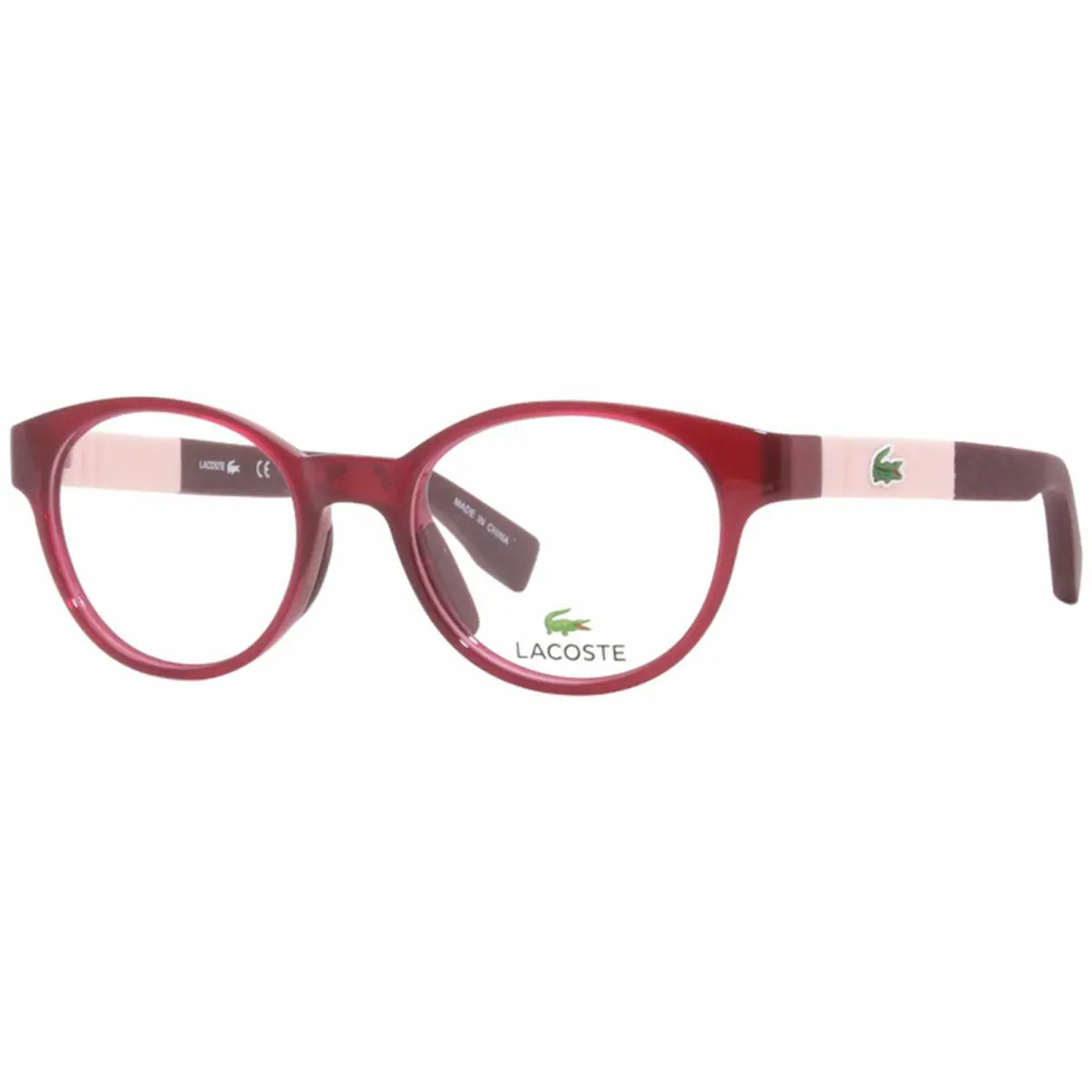 Lacoste L3628 526 Eyeglasses Youth Girl`s Cyclamen Full Rim Optical Frame 46mm