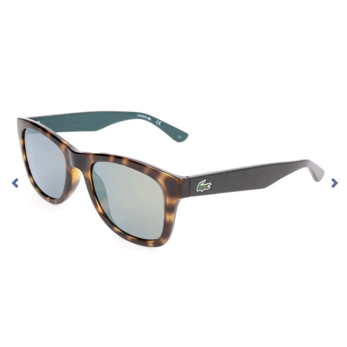 L789S 214 Havana Sunglasses with Gold Mirror Lenses 53/20/140 by Lacoste