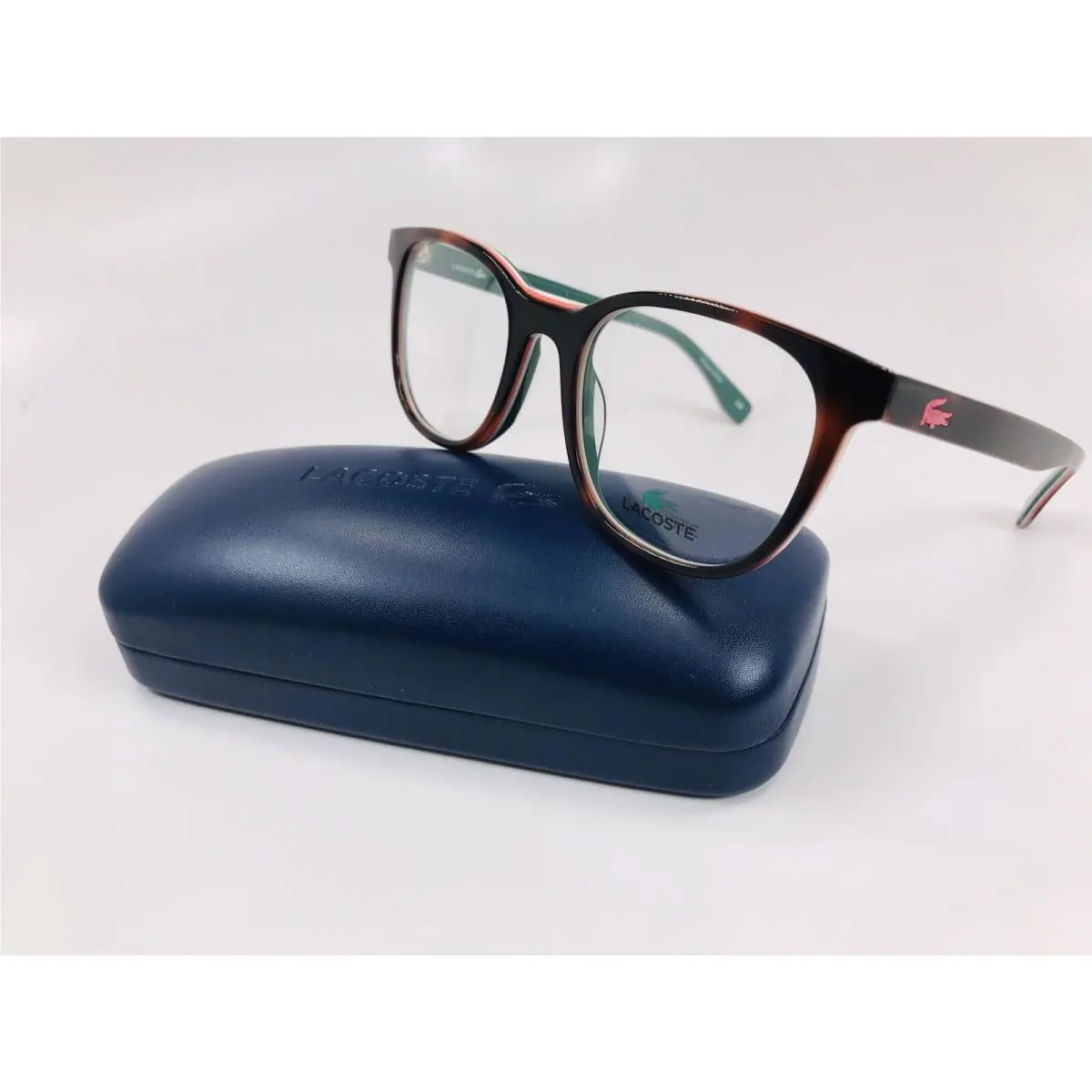 Lacoste L2809 214 Dark Havana Eyeglasses 50mm with Case
