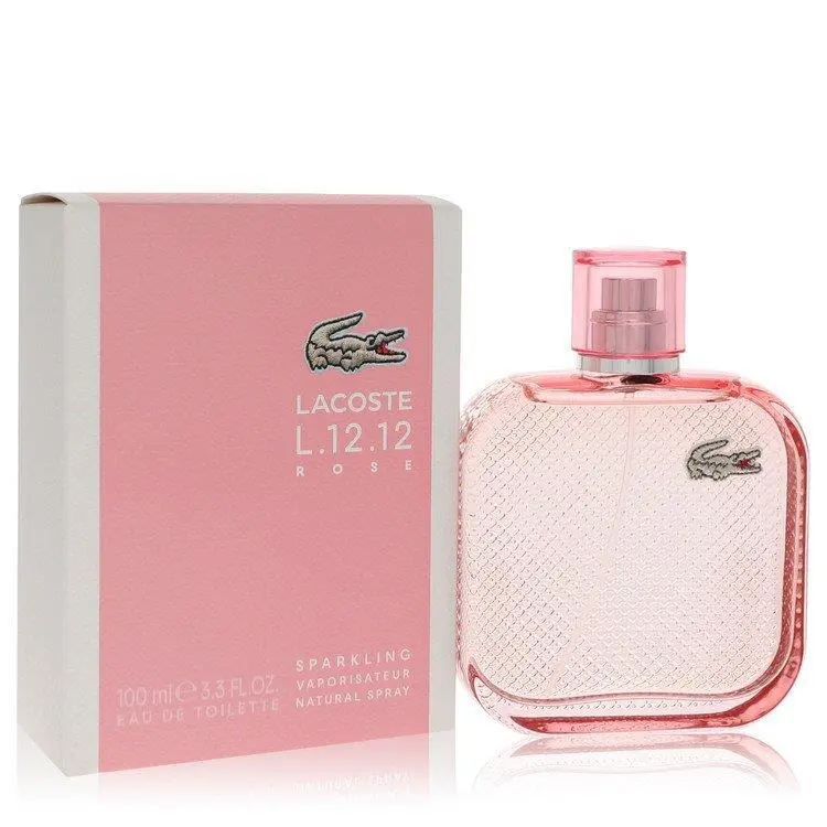 Eau De  L.12.12 Rose Sparkling Edt Spray 3.3oz/100ml For Women by Lacoste