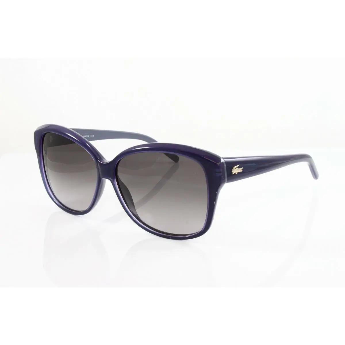 Lacoste Women`s Sunglasses L661S Color 513 Purple Grey 58mm Grey Gradient Lens