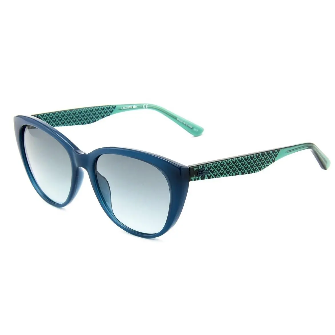 Lacoste L832 832 466 Petroleum Women Cat Eye Sunglasses 54mm - Frame: PETROLEUM, Lens: BLUE GRADIENT
