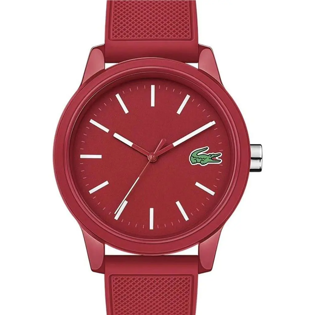 Lacoste L.12.12 Collection Red Resin Watch with Silicone