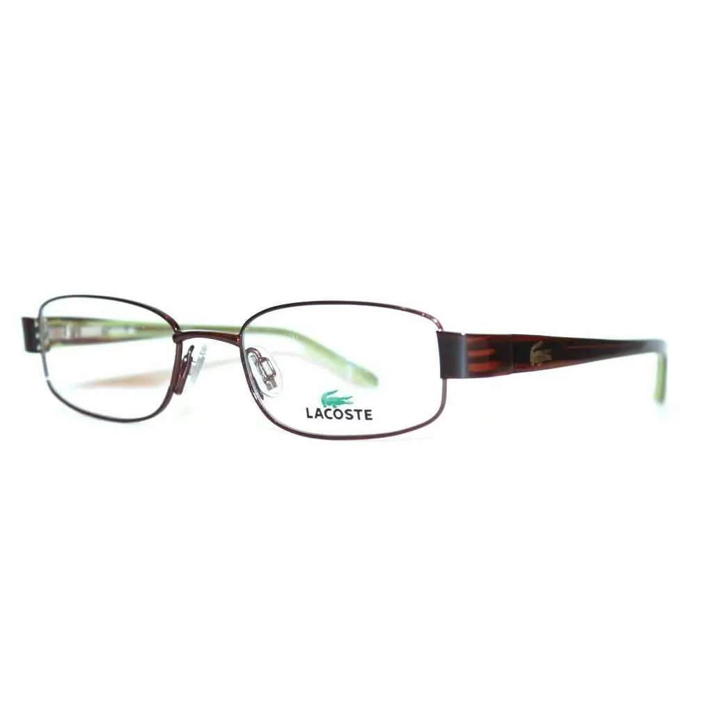 Lacoste LA12237 BR Brown Green Eyeglasses LA 12237 RX 49-18-135