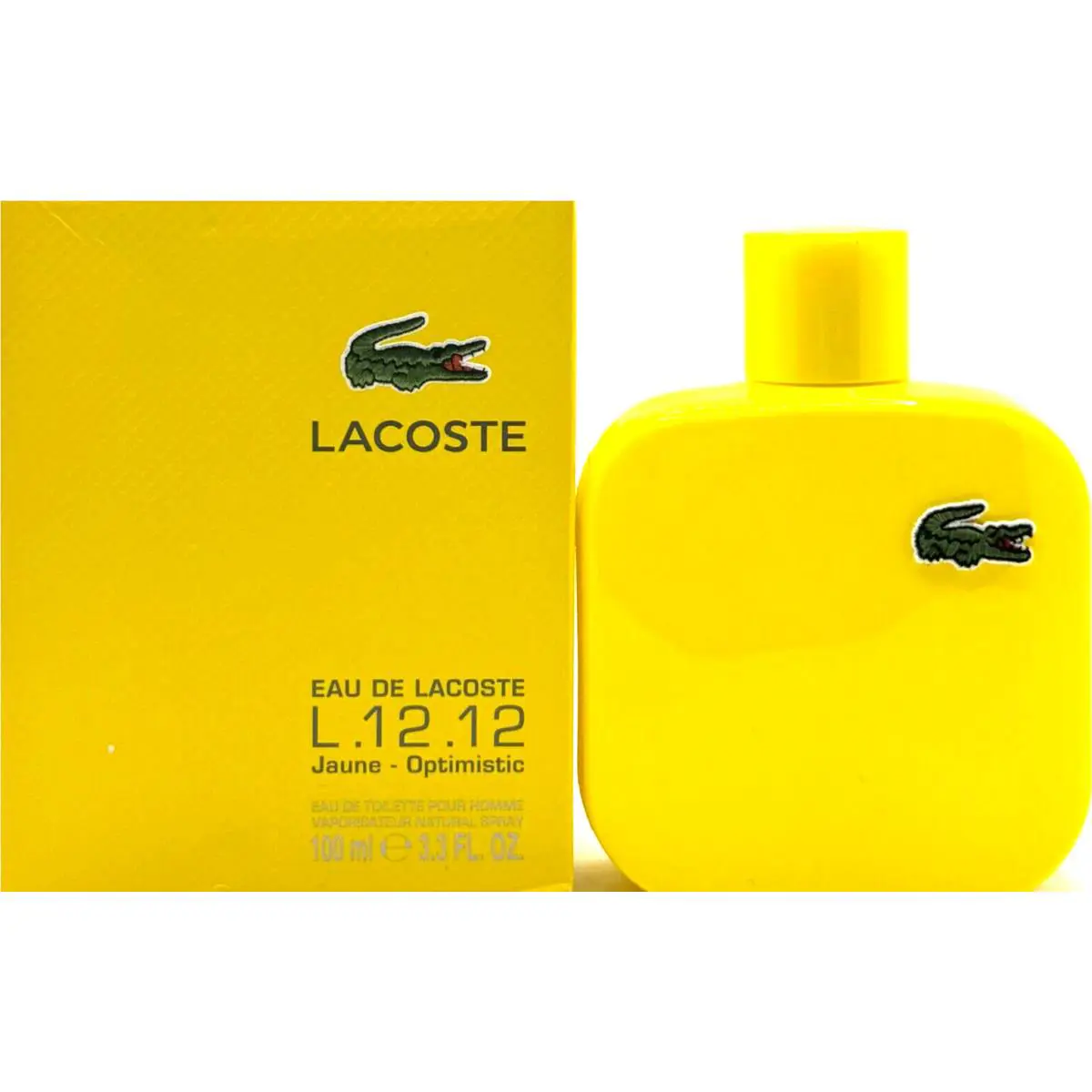 Lacoste Eau DE Lacoste L.12.12 Jaune-optimistic Edt Spray Men 3.3 Oz / 100 ml
