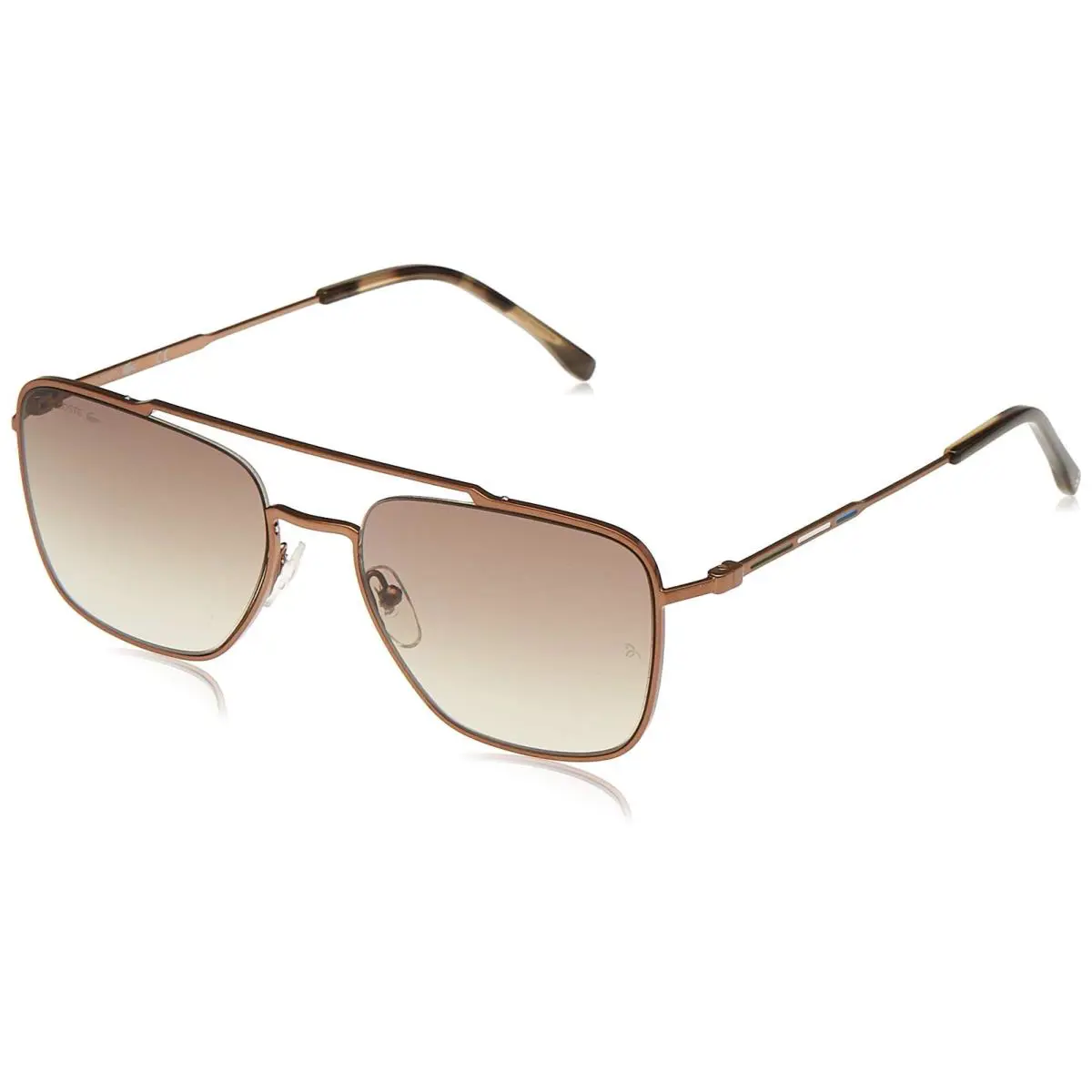 Lacoste L105SND 704 Bronze Aviator Sunglasses with Gradient Khaki Lenses