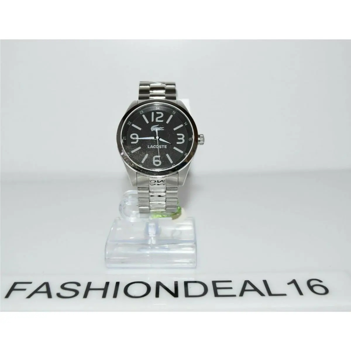 Lacoste Stainless Steel Black Dial Watch