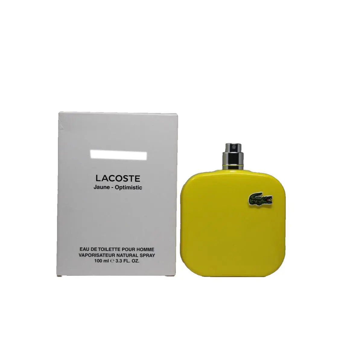 Lacoste Jaune Optimistic Pour Homme Eau DE Toilette Natural Spray 100 ML T