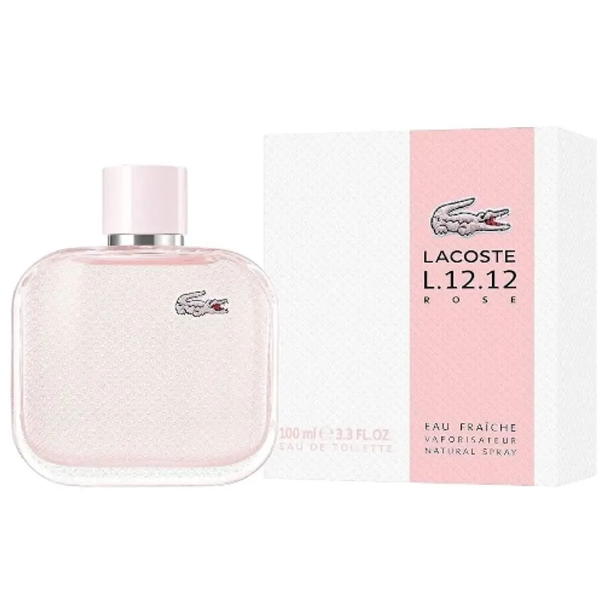 Lacoste L.12.12 Rose Eau Fraiche Eau DE Toilette Spray Women 100 ML 3.3 FL OZ